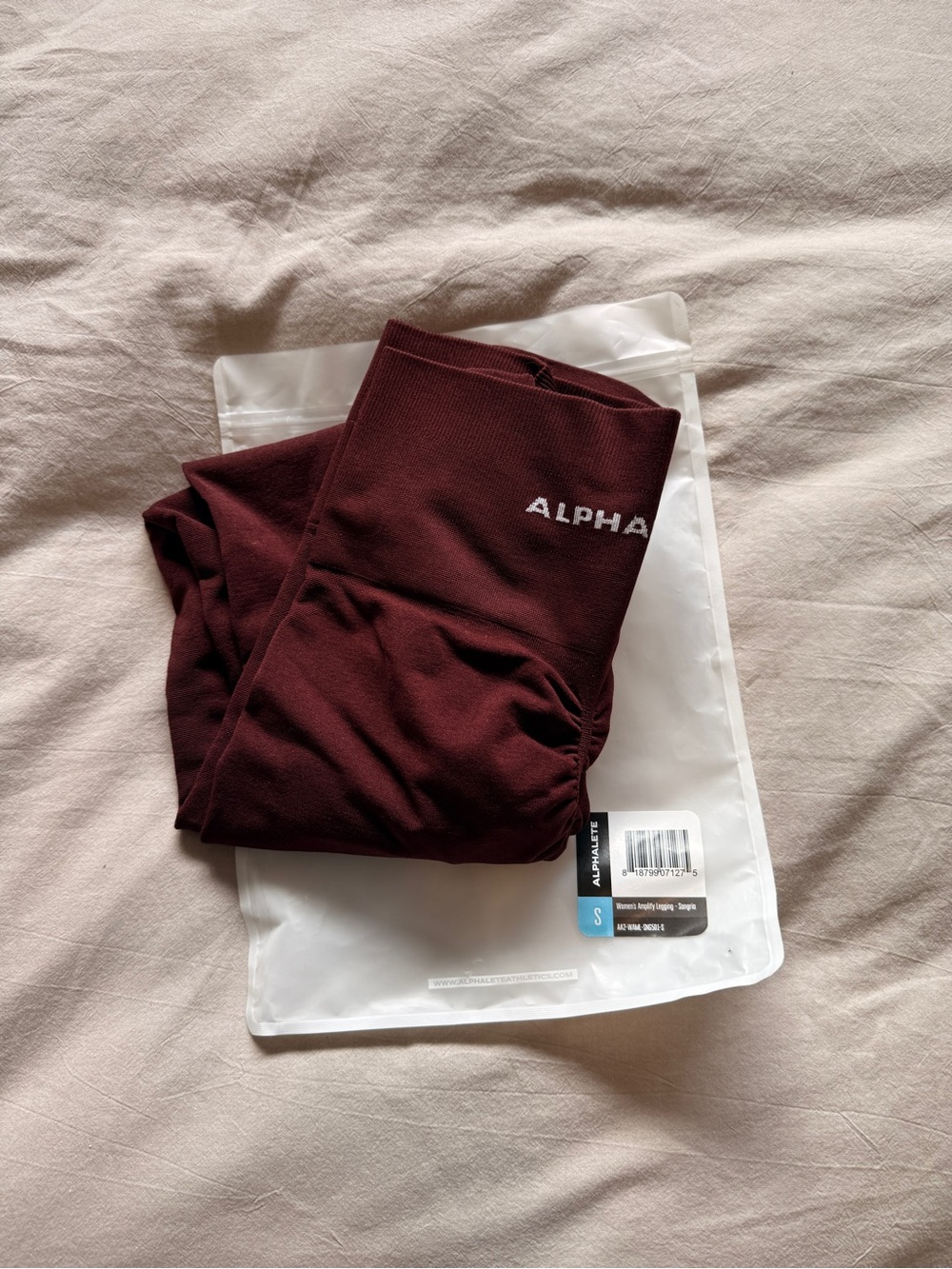 Alphalete Maroon Leggings